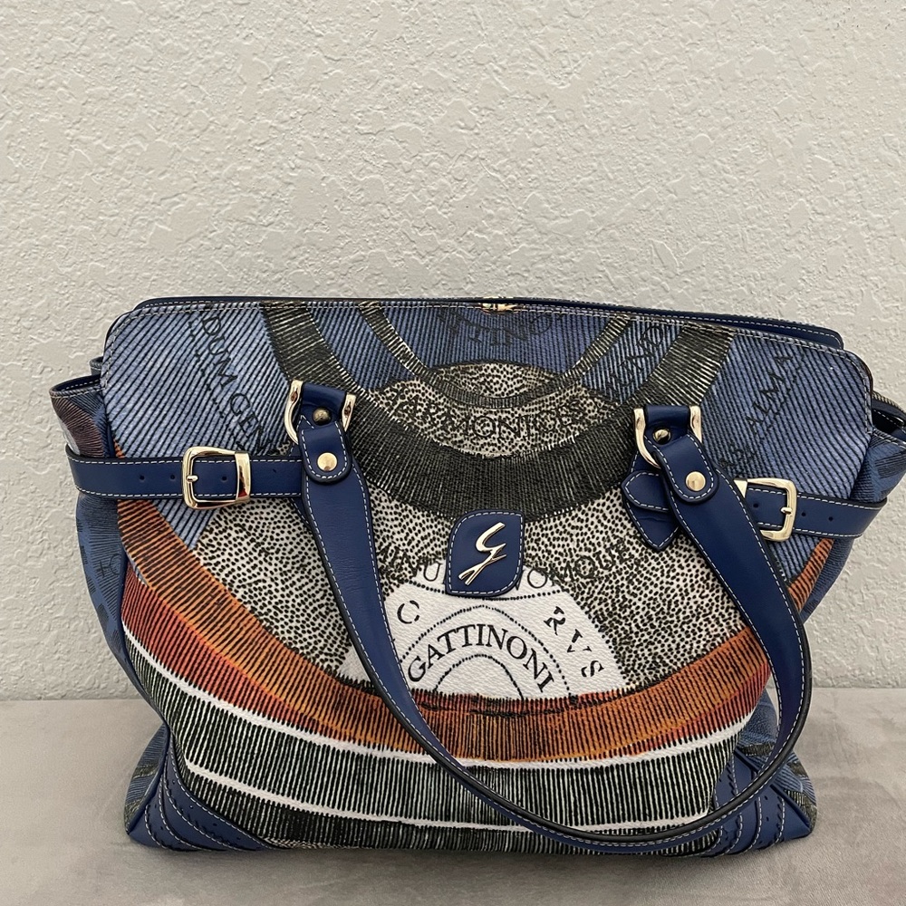 Gattinoni Line Planetarium beautiful leather handbag